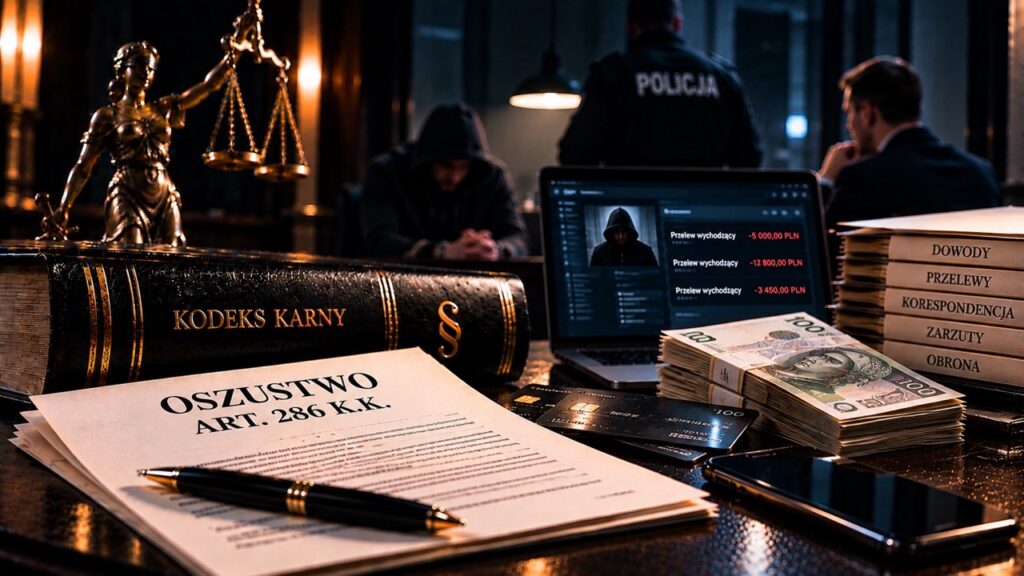 Oszustwo art. 286 k.k. – pomoc adwokata w sprawach dotyczących wyłudzeń, przelewów i oszustw internetowych