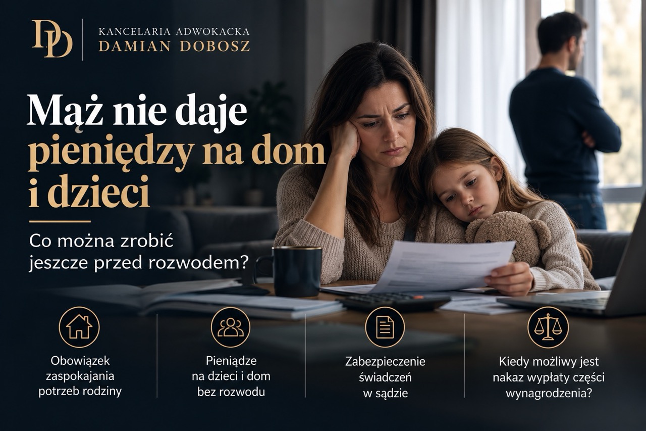 Mąż nie daje pieniędzy na dom i dzieci – zaspokajanie potrzeb rodziny przed rozwodem
