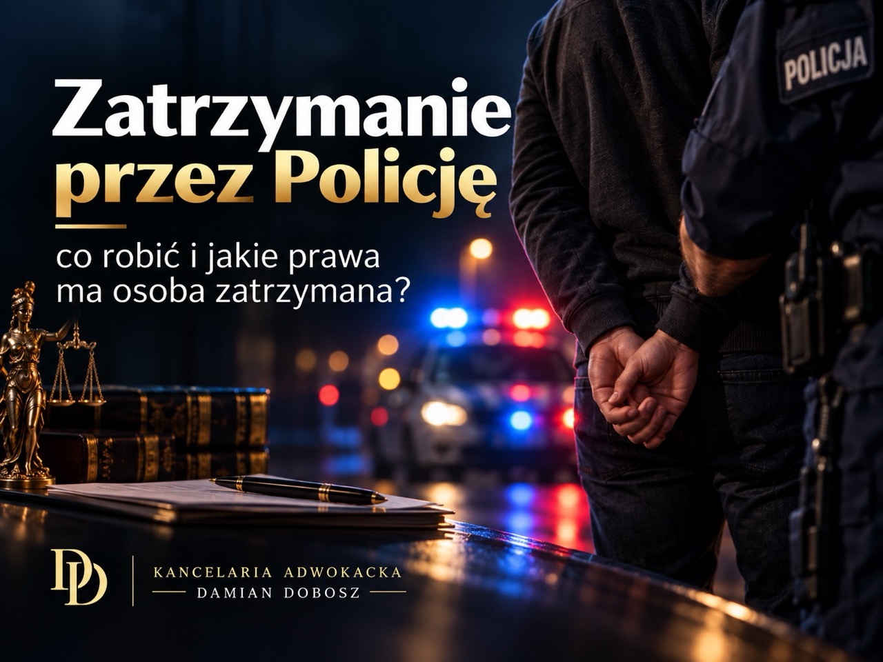 Zatrzymanie przez Policję – prawa osoby zatrzymanej i pomoc adwokata